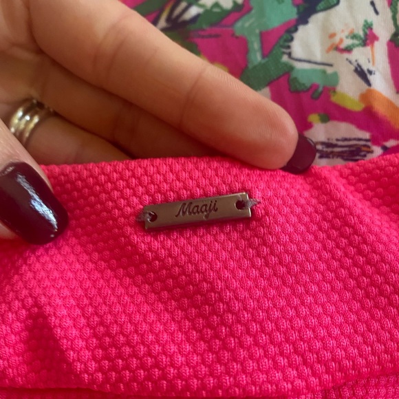 Reversible Maaji Fuchsia Dianthus Alicia Trikini One Piece - Picture 8 of 10